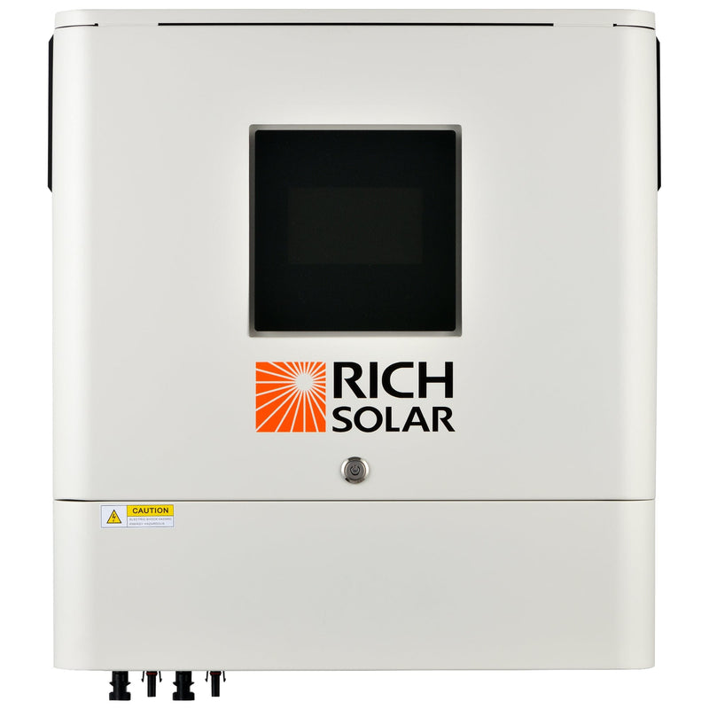 RICH SOLAR NOVA 6500S | 6500 Watt (6.5kW) 48 Volt Off-Grid Hybrid Solar Inverter | Premium 6500W 48V Hybrid Inverter for Campers, Cabins, Tiny Homes, ADUs, RVs, Off-Grid | Huge LCD Touchscreen with Ambient Lights | UL Certified
