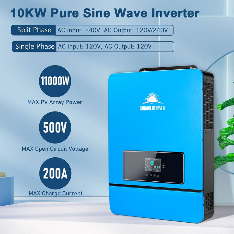 Sungold Power 10KW 48V Split Phase Solar Inverter (PRE-ORDER: ETA END OF JULY)
