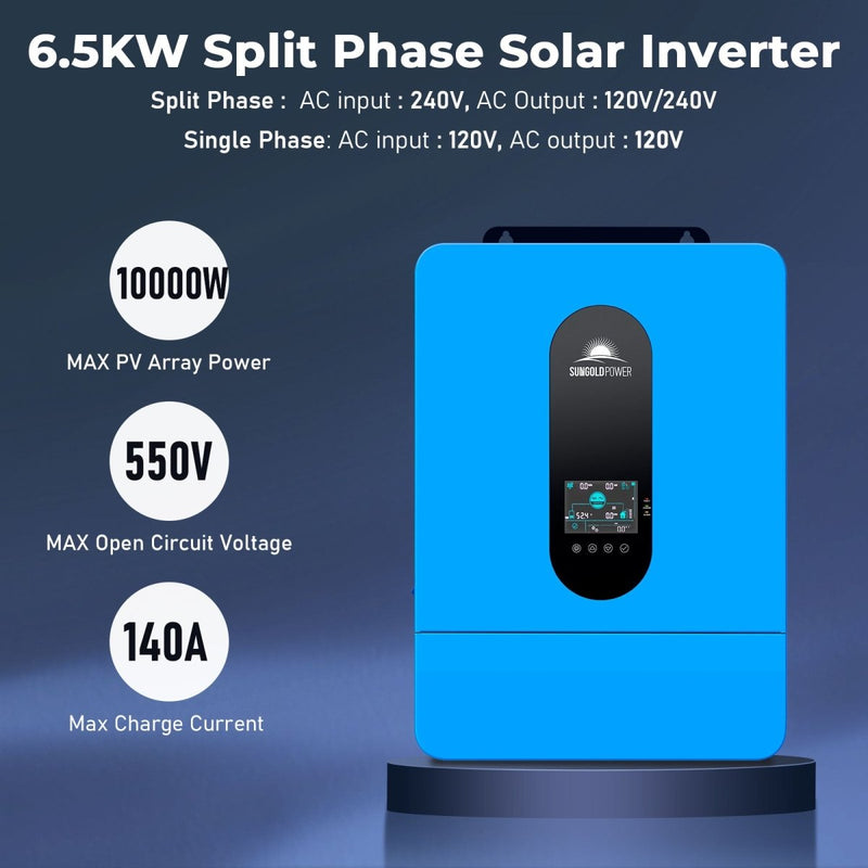 Sungold Power | 13,000W 48V Solar Charge Inverter | Split Phase + WiFi Monitor (2 Units Parallel)