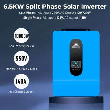 Sungold Power Off-Grid Solar Kit 13000W 48VDC 120V/240V LifePo4 25.6KWH Lithium Battery 20 X 415 Watts Solar Panels SGR-13K25S