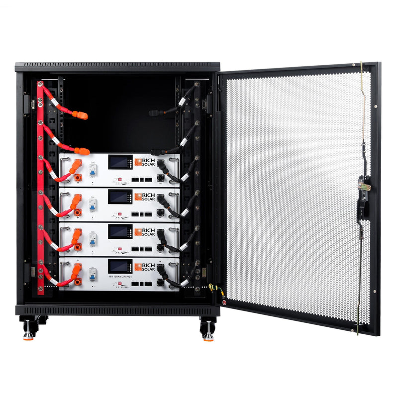 RICH SOLAR | ALPHA 5 | 48V 100Ah LiFePO4 Battery | Premium 48V Server Rack Lithium Battery for Residential, Commercial, Off-Grid | 7,000 Lifetime Cycles