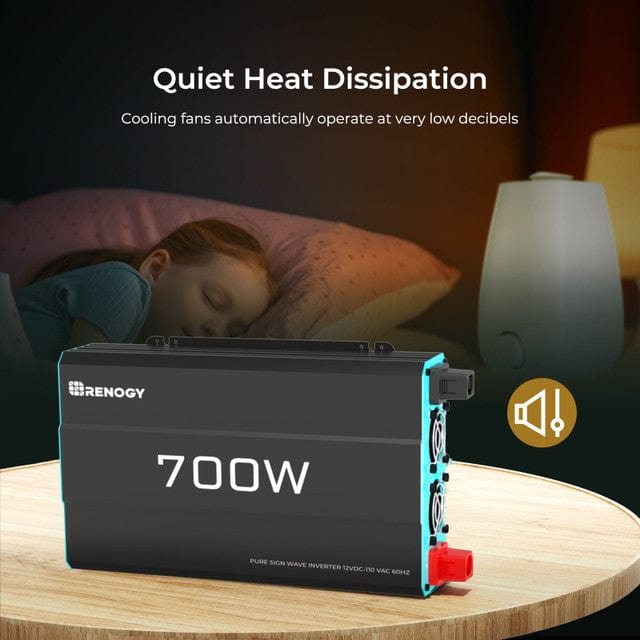Renogy 700W Pure Sinusoidal Inverter, 120Vac