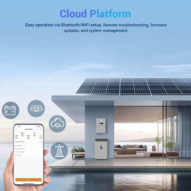 SunGold Power | High Voltage 11.4kW Hybrid Split Phase Inverter | APS Transmitter | SG11.4KHB-HV