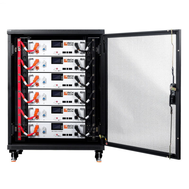 RICH SOLAR | ALPHA 5 | 48V 100Ah LiFePO4 Battery | Premium 48V Server Rack Lithium Battery for Residential, Commercial, Off-Grid | 7,000 Lifetime Cycles