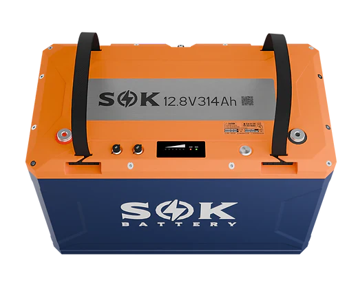 SOK Battery 12V 314Ah Lithium Iron Phosphate Battery With Built-in Heater & Bluetooth