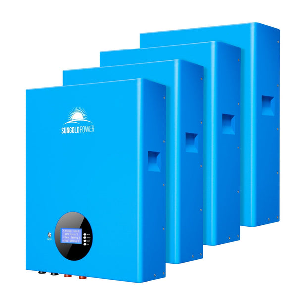 Sungold Power | 4 X 5.12kWh Powerwall LiFePO4 Lithium Battery | SG48100M