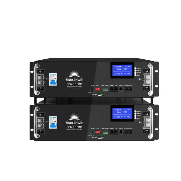 Sungold Power | 2 X 48V 100Ah Server Rack LiFePO4 Lithium Battery | SG48100P (PRE-ORDER: ETA AUGUST)