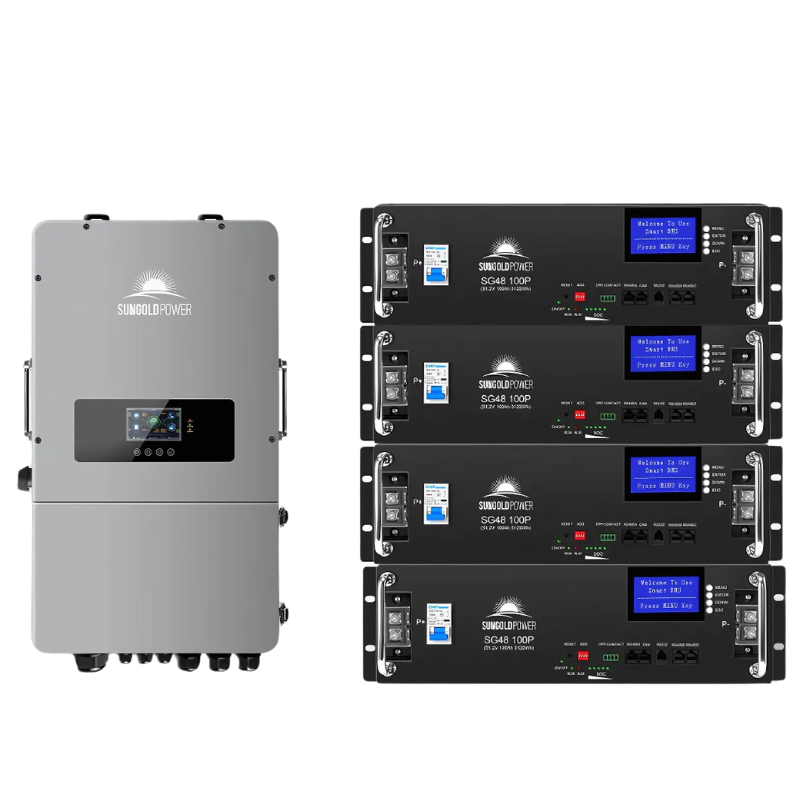 SunGold Power | UL 10kW Hybrid Inverter | 48V Split Phase, Grid Feedback, Batteryless