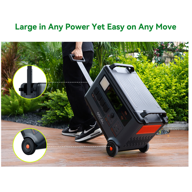 Oscal PowerMax 6000 | 6000W Portable Power Station with 120/240V Dual Voltage