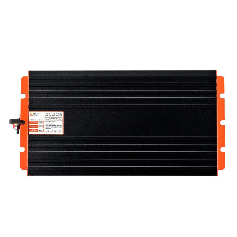 RICH SOLAR NOVA PURE 1.5K | 1500 (1.5kW) Watt 12 Volt Industrial Pure Sine Wave Inverter | Powerful 1500W 12V Off-Grid Inverter for RVs, Trailers, Campers, Vans, Trucks, Overlanders, Boats | Top Rated