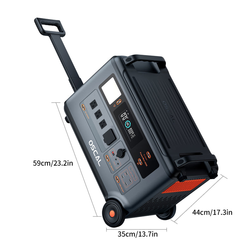 Oscal PowerMax 6000 | 6000W Portable Power Station with 120/240V Dual Voltage