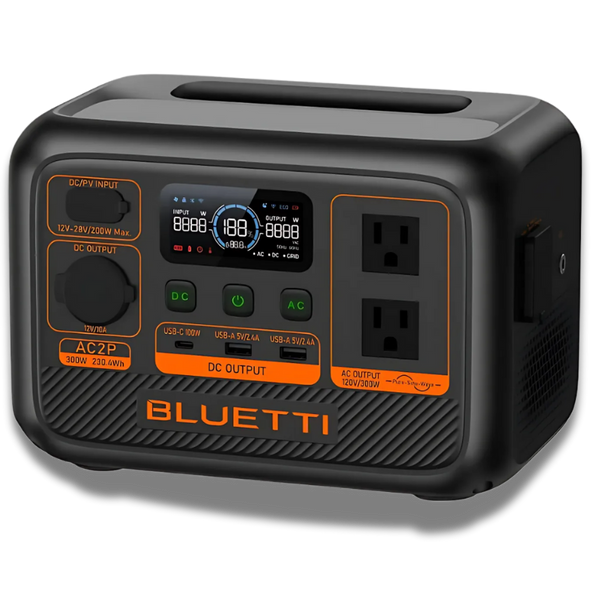 BLUETTI AC2P Portable Power Station | 300W 230.4Wh