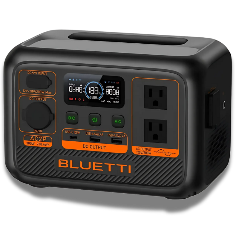 BLUETTI AC2P Portable Power Station | 300W 230.4Wh