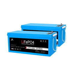 Sungold Power | 2 X 12V 200Ah LiFePO4 Deep Cycle Lithium Battery | Bluetooth / Self-Heating / IP65