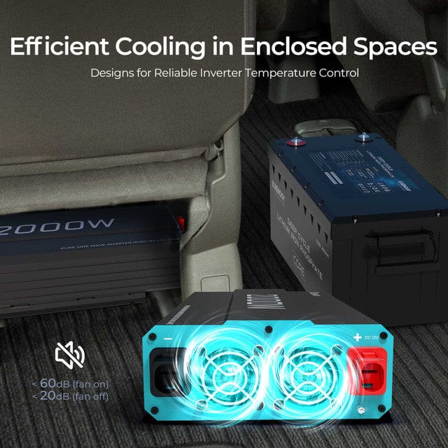 Renogy 2000-Watt 12-Volt Pure Sine Wave Inverter