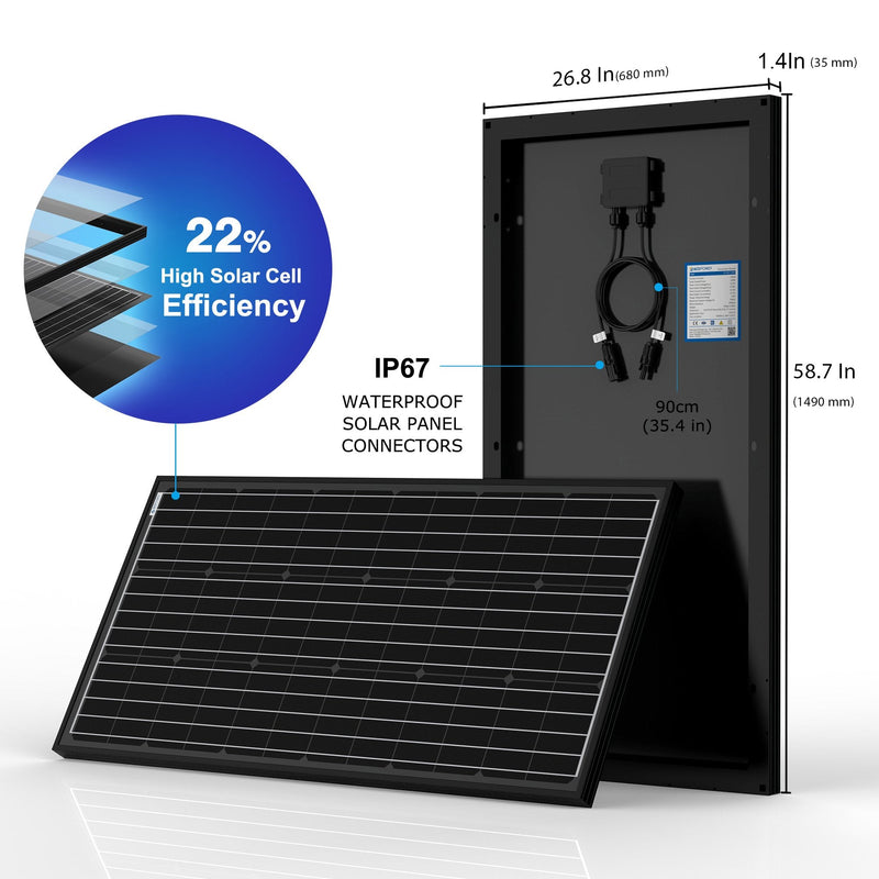 ACOPOWER 400 Watt Monocrystalline Solar RV Kit w/ 40A MPPT Charge Controller (2x200W 40A Kit)