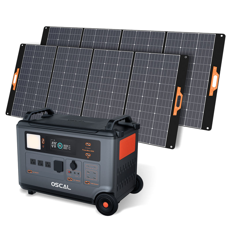 Oscal PowerMax 6000 | 6000W Portable Power Station with 120/240V Dual Voltage