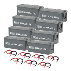 RICH SOLAR 8 x ALPHA 4 LITE | 24V | 800Ah | 20.4kWh Lithium Battery Bank
