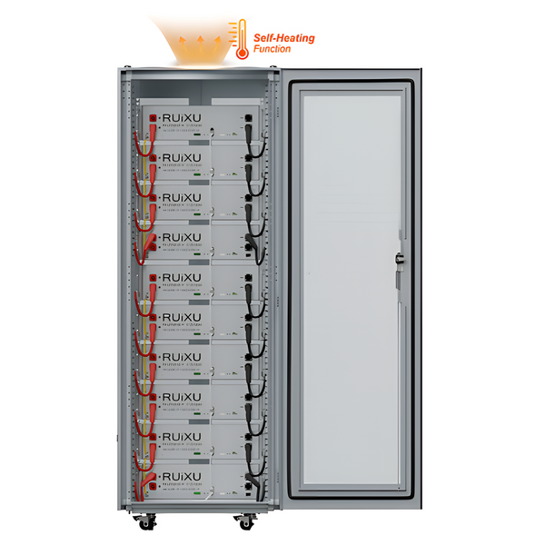 RUiXU 50kWh Lithium Battery Kit | 10 Batteries + 10-Slot Cabinet