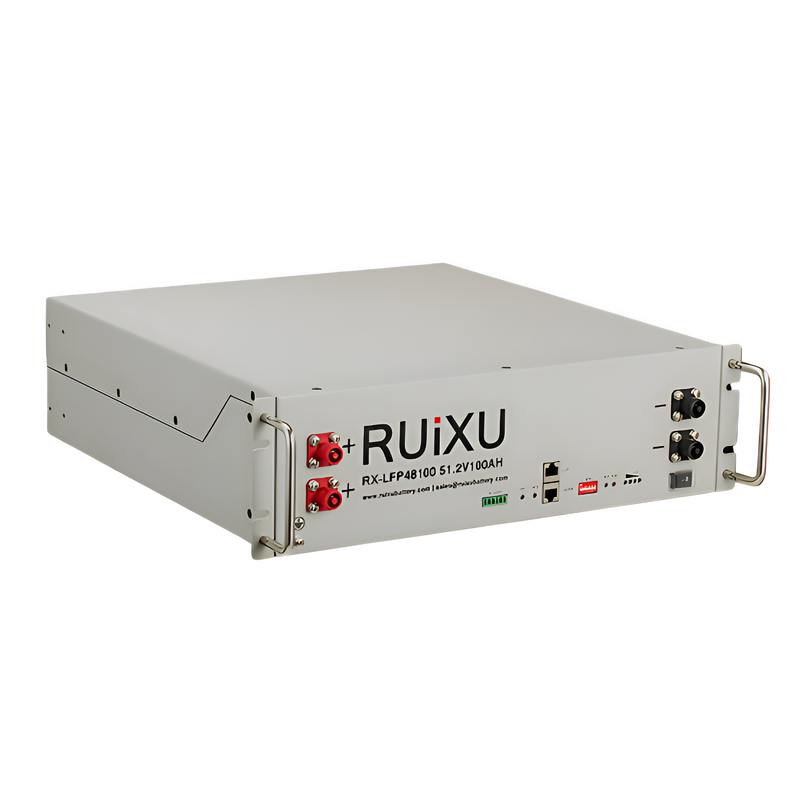 RUiXU 51.2V 100Ah (5.12kWh) Server Rack-Mounted 3U Battery [RX-LFP48100] | 10-Year Warranty