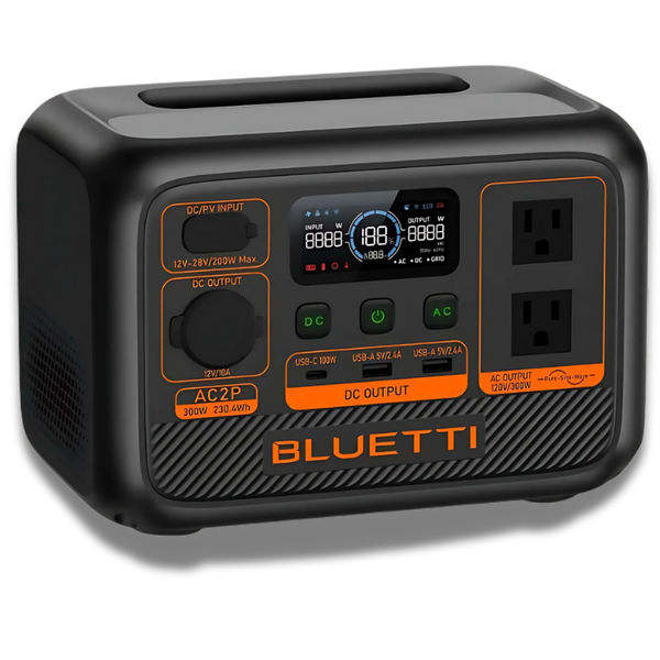 BLUETTI AC2P Portable Power Station | 300W 230.4Wh