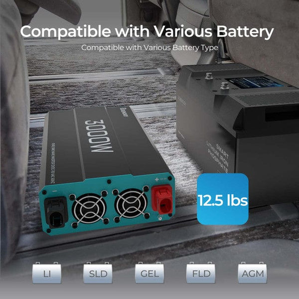 Renogy 3000-Watt 12-Volt Pure Sine Wave Inverter