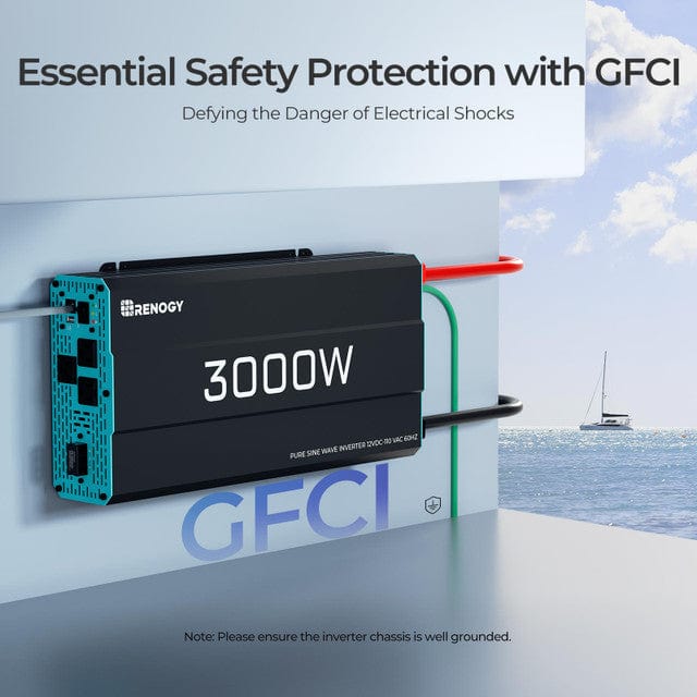 Renogy 3000-Watt 12-Volt Pure Sine Wave Inverter
