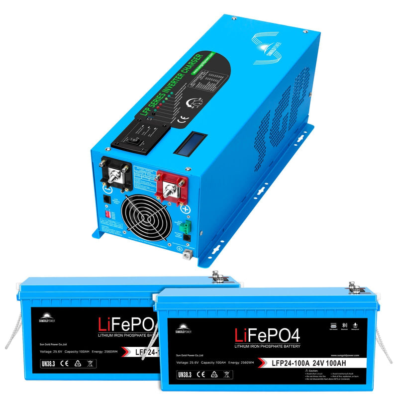 Sungold Power 3000W DC 24V Pure Sine Wave Inverter With Charger