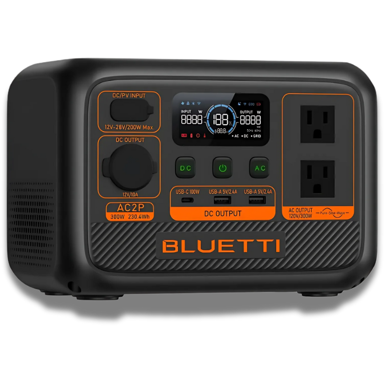 BLUETTI AC2P Portable Power Station | 300W 230.4Wh