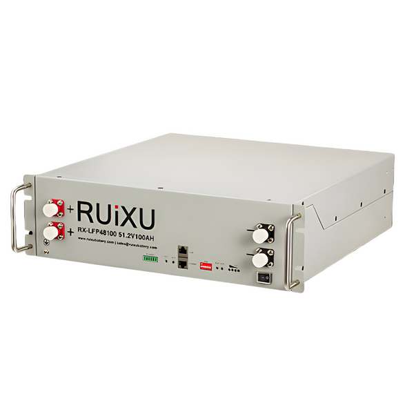RUiXU 51.2V 100Ah (5.12kWh) Server Rack-Mounted 3U Battery [RX-LFP48100] | 10-Year Warranty