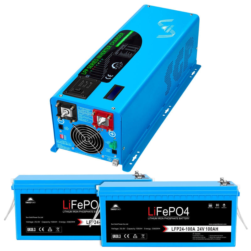 Sungold Power 4000W DC 24V Split Phase Pure Sine Wave Inverter With Charger