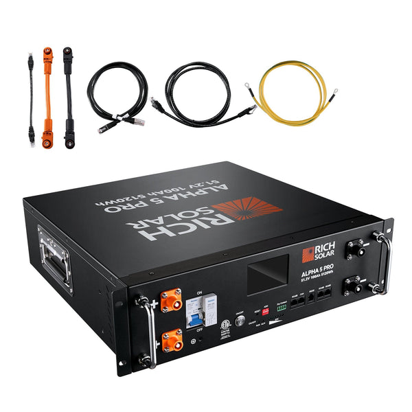 RICH SOLAR NOVA 12K PV Hybrid Inverter Solar Kit | 61.44kWH Server Lithium Battery [KIT-SR0002]