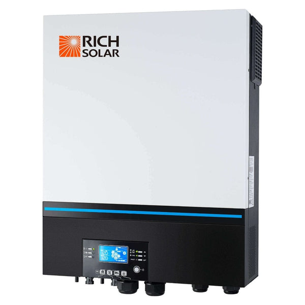 RICH SOLAR NOVA 6548 | 6500 Watt (6.5kW) 48 Volt Off-Grid Hybrid Solar Inverter | Premium 6500W 48V Hybrid Inverter for Campers, Cabins, Tiny Homes, ADUs, RVs, Off-Grid | UL Certified