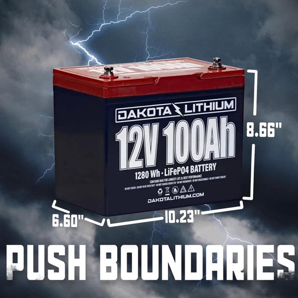 Dakota Lithium 12V 100Ah Deep Cycle Heated LiFePO4 Battery (Pre-Order: ETA August)