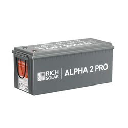 RICH SOLAR ALPHA 2 PRO | 12V 200Ah LiFePO4 Battery | Premium 12V Lithium Battery for RVs, Cabins, Tiny Homes | 7,000 Lifetime Cycles | 10 Year Warranty | UL1973 Certified