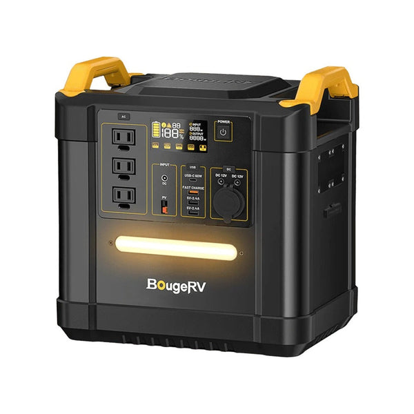 BougeRV FORT 1500 1456Wh LiFePO4 Portable Power Station