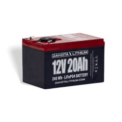 Dakota Lithium 12V 20Ah USB Deep Cycle LiFePO4 Battery (Pre-Order: ETA Mid-August)