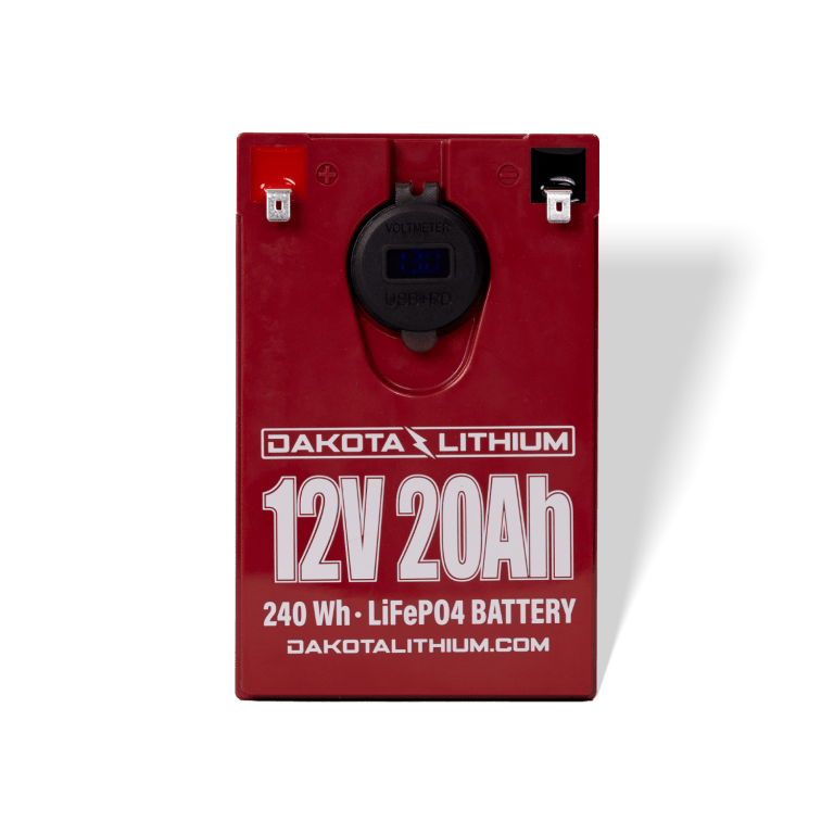 Dakota Lithium 12V 20Ah USB Deep Cycle LiFePO4 Battery (Pre-Order: ETA Mid-August)