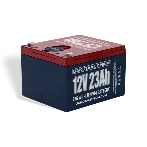 Dakota Lithium 12v 23Ah Battery with Dual USB Ports & Voltmeter