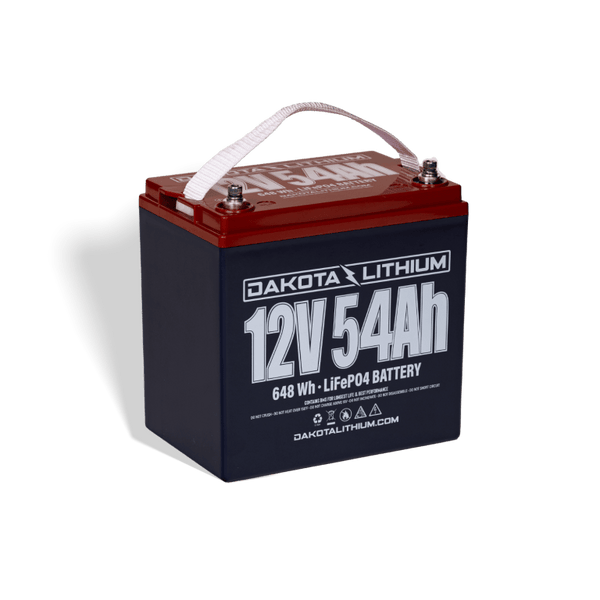 Dakota Lithium 12V 54Ah Deep Cycle LiFePO4 Electronics Battery (Pre-Order: ETA Mid-August)