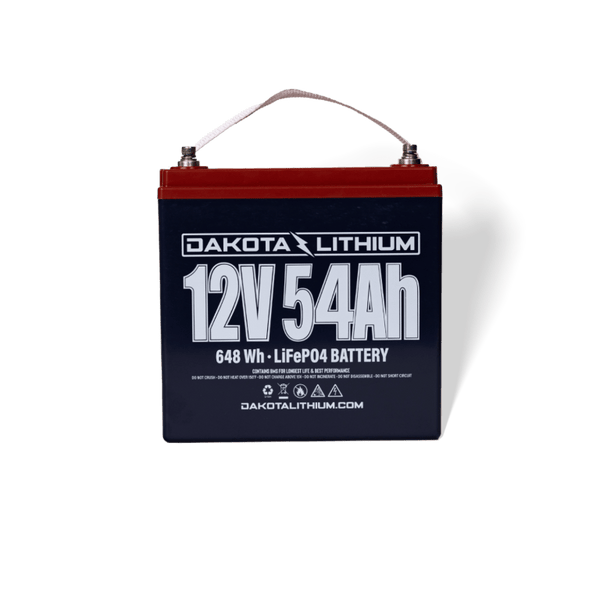 Dakota Lithium 12V 54Ah Deep Cycle LiFePO4 Electronics Battery (Pre-Order: ETA Mid-August)