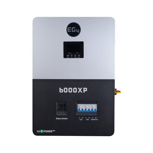 EG4 6000XP All-In One Off-Grid Inverter/Charger | 8000W PV Input | 6000W Output | 480V VOC Input | 48V 120/240V Split Phase | All-In-One Solar Inverter