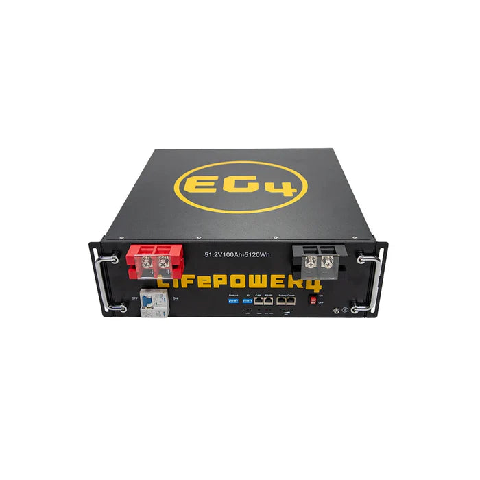 EG4 LifePower4 Lithium Battery 48V 100AH | V2 Server Rack Battery – Available in 2–6 Unit Bundles