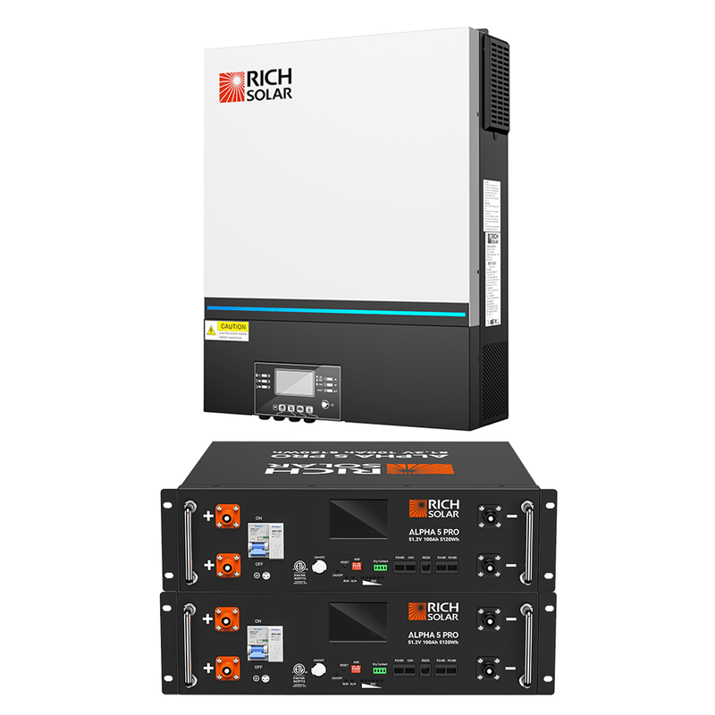 RICH SOLAR NOVA 6548 | 6500 Watt (6.5kW) 48 Volt Off-Grid Hybrid Solar Inverter | Premium 6500W 48V Hybrid Inverter for Campers, Cabins, Tiny Homes, ADUs, RVs, Off-Grid | UL Certified