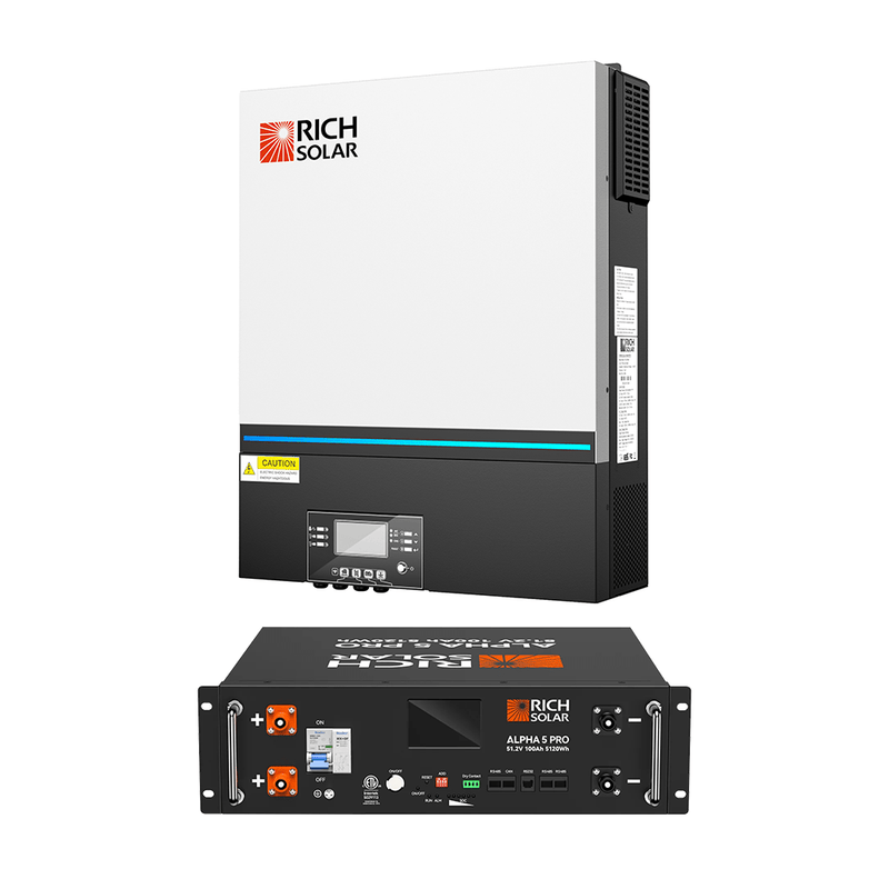 RICH SOLAR NOVA 6548 | 6500 Watt (6.5kW) 48 Volt Off-Grid Hybrid Solar Inverter | Premium 6500W 48V Hybrid Inverter for Campers, Cabins, Tiny Homes, ADUs, RVs, Off-Grid | UL Certified