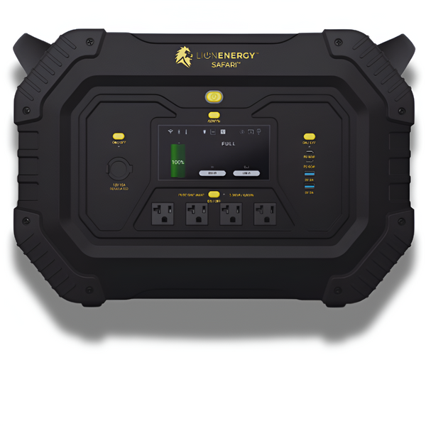 Lion Energy Safari Power Generator - 3,000W, 1612Wh LiFePO4