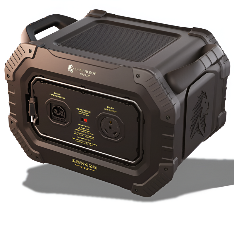 Lion Energy Safari Power Generator - 3,000W, 1612Wh LiFePO4