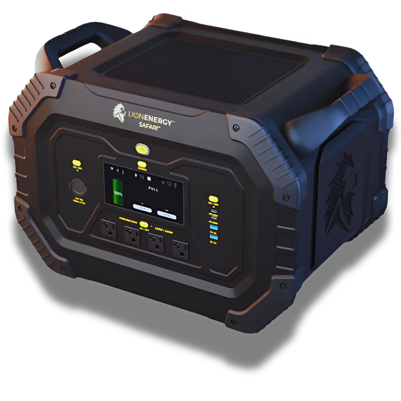 Lion Energy Safari Power Generator - 3,000W, 1612Wh LiFePO4