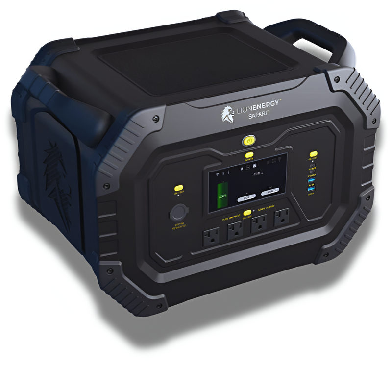 Lion Energy Safari Power Generator - 3,000W, 1612Wh LiFePO4