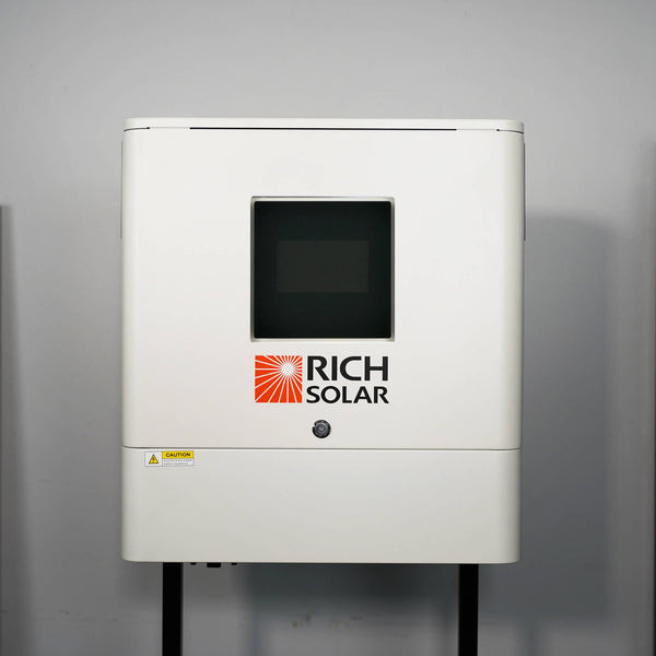 RICH SOLAR NOVA 6500S | 6500 Watt (6.5kW) 48 Volt Off-Grid Hybrid Solar Inverter | Premium 6500W 48V Hybrid Inverter for Campers, Cabins, Tiny Homes, ADUs, RVs, Off-Grid | Huge LCD Touchscreen with Ambient Lights | UL Certified